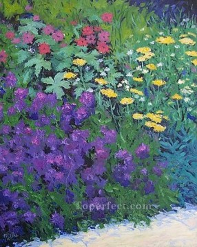 Garden Painting - yxf015bE impressionism garden